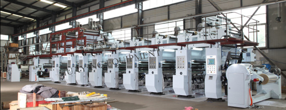 10 Machine van de kleuren Flexographic Druk met Servomotoraandrijving, de Machines van de Gravuredruk
