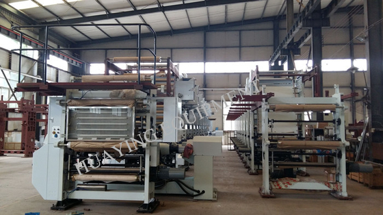 9 Machine van de kleuren Flexographic Druk, Rotogravureprinter With Ink Tray Trolley