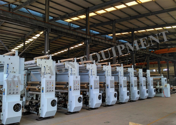 Veelkleurige de Drukmachine CPP/CPE van de Hoge snelheidsrotogravure voor Verpakking