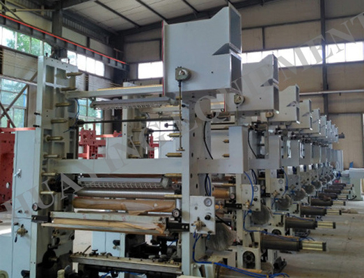 9 de Drukmachine van de kleurenrotogravure om Gedreven Lamineringsfilm met Servo van de Drukeenheid Te drukken