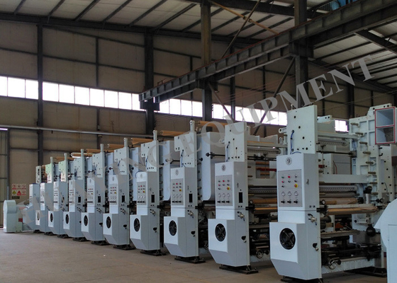 PLC Controlemechanisme 10 de Drukmachine van de Kleurenrotogravure met Mechanische Schacht of Shaftless